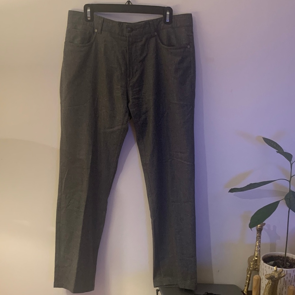Peter Millar Men's Dress Pants in Dark Gray - Preloved